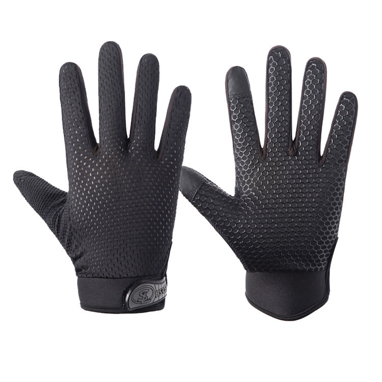 HSLEJP Guanti da ciclismo antiscivolo traspiranti con touch screen per sport all'aria aperta, M, L
