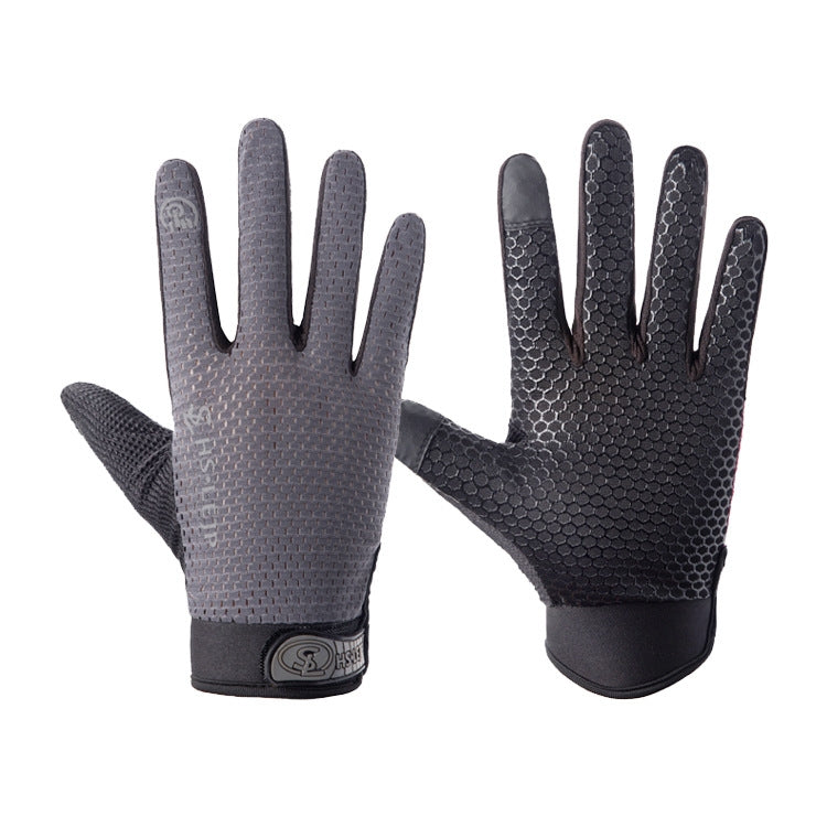 HSLEJP Guanti da ciclismo antiscivolo traspiranti con touch screen per sport all'aria aperta, M, L