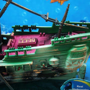 Acquario Acquario Decorazione paesaggistica per acquario Giocattolo che migliora l'ossigeno Naufragio marcio, Toy Rotten Shipwreck