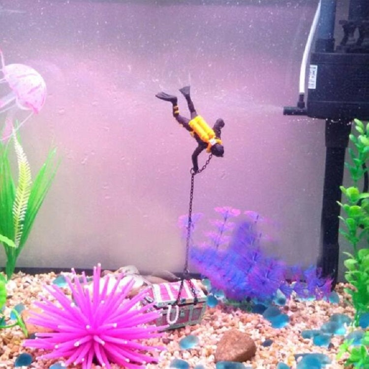 Decorazione pneumatica per acquario, subacqueo, caccia al tesoro, Frogman, acquario, paesaggio