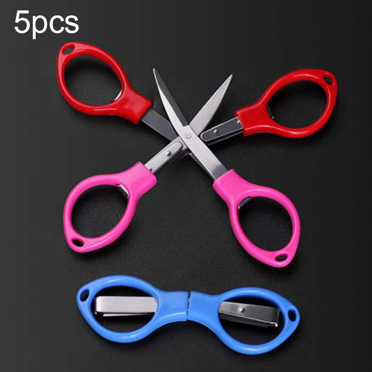 Attrezzatura da pesca pieghevole in acciaio inossidabile con forbici speciali da pesca da 10 pezzi, Plastic Handle Color Random Delivery, Metal Handle Color Random Delivery