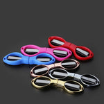 Attrezzatura da pesca pieghevole in acciaio inossidabile con forbici speciali da pesca da 10 pezzi, Plastic Handle Color Random Delivery, Metal Handle Color Random Delivery