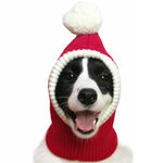 Cappello natalizio in lana autunnale e invernale per animali domestici, XS, S, M, L, XL