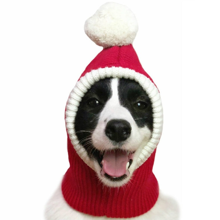 Cappello natalizio in lana autunnale e invernale per animali domestici, XS, S, M, L, XL