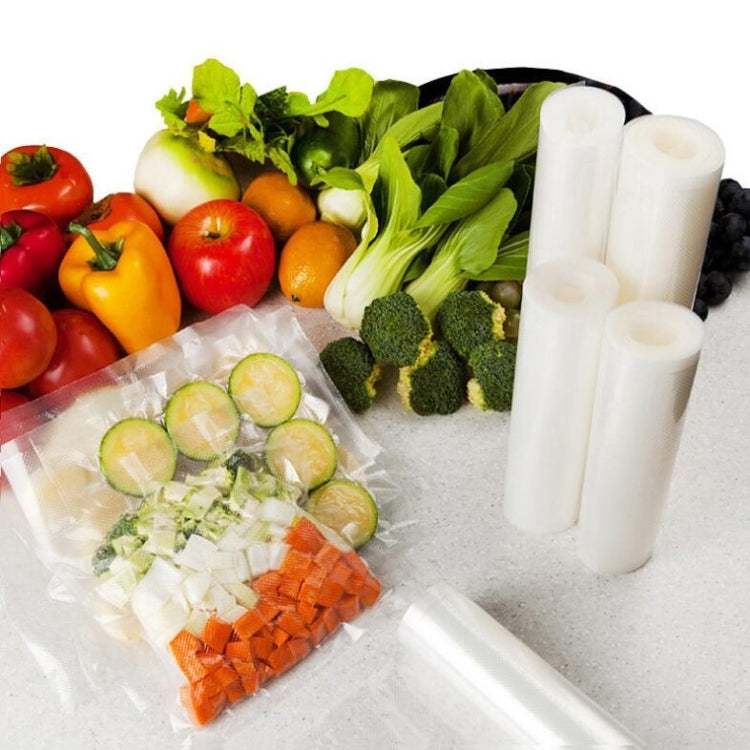 2 rotoli di sacchetto per la conservazione sottovuoto degli alimenti, sacchetto per il confezionamento del riso sottovuoto, 12x500cm, 15x500cm, 17x500cm, 20x500cm, 25x500cm, 28x500cm, 32x500cm