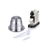 Capsule di caffè riutilizzabili in acciaio inossidabile con filtri di caffè a riempimento multiplo, Coffee Capsules