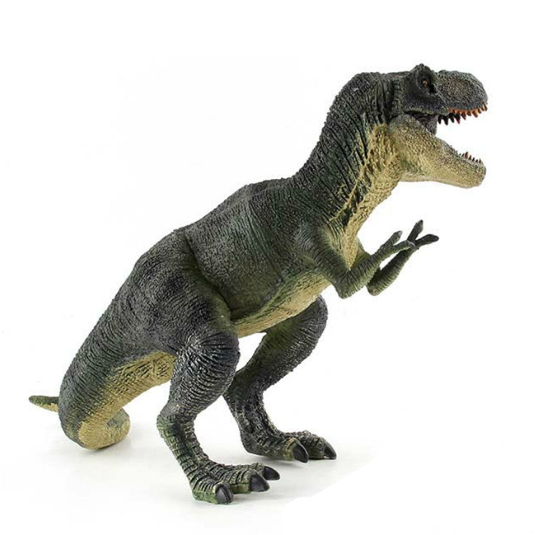Modelli di giocattoli statici del mondo dei dinosauri animali di simulazione, Green Tyrannosaurus, Brown Tyrannosaurus, Brown Red Parasaurus, Yellow Green Parasaurus, Yellow Spinosaurus, Gray Spinosaurus, Styracosaurus, Plesiosaurus, Brachiosaurus     ...