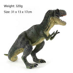 Modelli di giocattoli statici del mondo dei dinosauri animali di simulazione, Green Tyrannosaurus, Brown Tyrannosaurus, Brown Red Parasaurus, Yellow Green Parasaurus, Yellow Spinosaurus, Gray Spinosaurus, Styracosaurus, Plesiosaurus, Brachiosaurus     ...