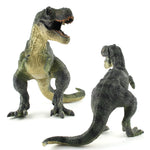 Modelli di giocattoli statici del mondo dei dinosauri animali di simulazione, Green Tyrannosaurus, Brown Tyrannosaurus, Brown Red Parasaurus, Yellow Green Parasaurus, Yellow Spinosaurus, Gray Spinosaurus, Styracosaurus, Plesiosaurus, Brachiosaurus     ...