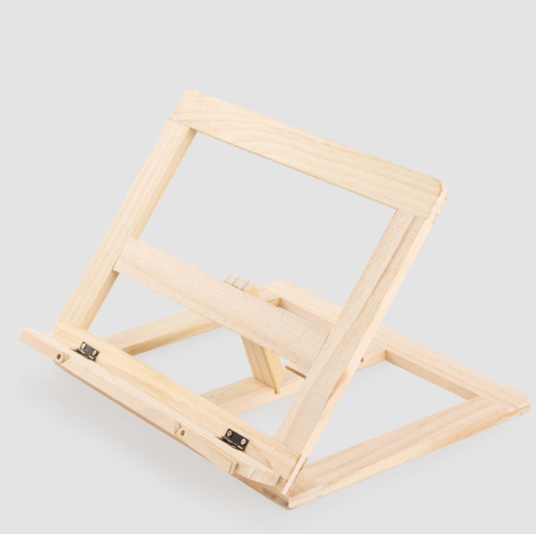Supporto per notebook per bambini, supporto per lettura in legno, supporto per libri anti-miopia, Log iron Clip, Log Wood Clip