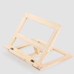 Supporto per notebook per bambini, supporto per lettura in legno, supporto per libri anti-miopia, Log iron Clip, Log Wood Clip
