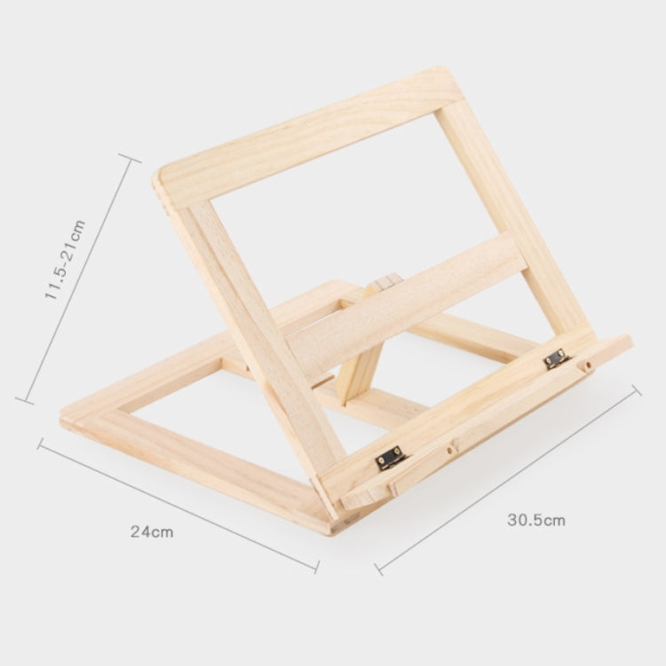 Supporto per notebook per bambini, supporto per lettura in legno, supporto per libri anti-miopia, Log iron Clip, Log Wood Clip