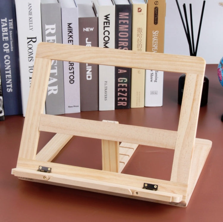Supporto per notebook per bambini, supporto per lettura in legno, supporto per libri anti-miopia, Log iron Clip, Log Wood Clip