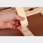 Supporto per notebook per bambini, supporto per lettura in legno, supporto per libri anti-miopia, Log iron Clip, Log Wood Clip