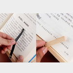 Supporto per notebook per bambini, supporto per lettura in legno, supporto per libri anti-miopia, Log iron Clip, Log Wood Clip