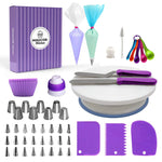 Set di piatti girevoli per torte, decorazione per tavolo, decorazione per bocca, borsa in silicone, cottura fai da te, 6 PCS/Set, 12 PCS/Set, 60 PCS/Set