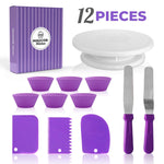 Set di piatti girevoli per torte, decorazione per tavolo, decorazione per bocca, borsa in silicone, cottura fai da te, 6 PCS/Set, 12 PCS/Set, 60 PCS/Set