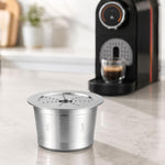 Tazza per capsule di caffè riutilizzabile con filtro per caffè domestico in acciaio inossidabile con capsula per macchina da caffè, Coffee Capsules Pattern Random Delivery