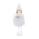 3 pezzi di decorazione natalizia in peluche con ciondolo a forma di angelo, albero di Natale, regalo, Snowflake Angel, Five Star Angel
