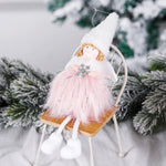 3 pezzi di decorazione natalizia in peluche con ciondolo a forma di angelo, albero di Natale, regalo, Snowflake Angel, Five Star Angel