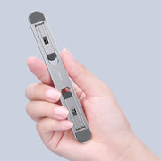 Oatsbasf Riscaldatore per ventola pieghevole con staffa per computer portatile pieghevole, Silver, Gray