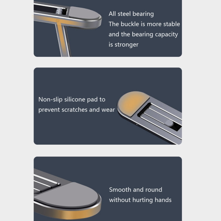 Oatsbasf Riscaldatore per ventola pieghevole con staffa per computer portatile pieghevole, Silver, Gray