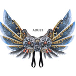 Carnevale di Halloween vestire bambini adulti Ali decorative punk meccaniche, Adult, Child