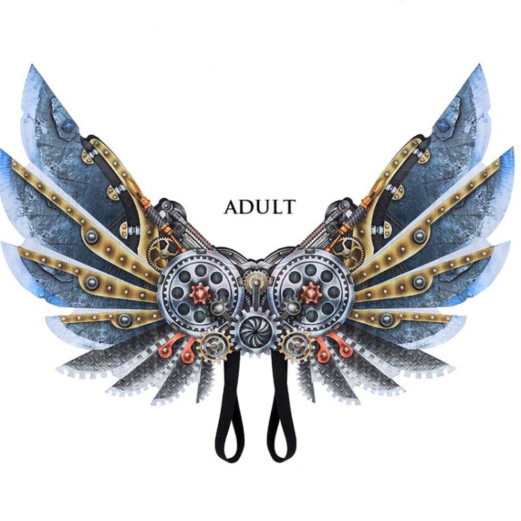 Carnevale di Halloween vestire bambini adulti Ali decorative punk meccaniche, Adult, Child