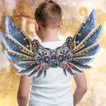 Carnevale di Halloween vestire bambini adulti Ali decorative punk meccaniche, Adult, Child