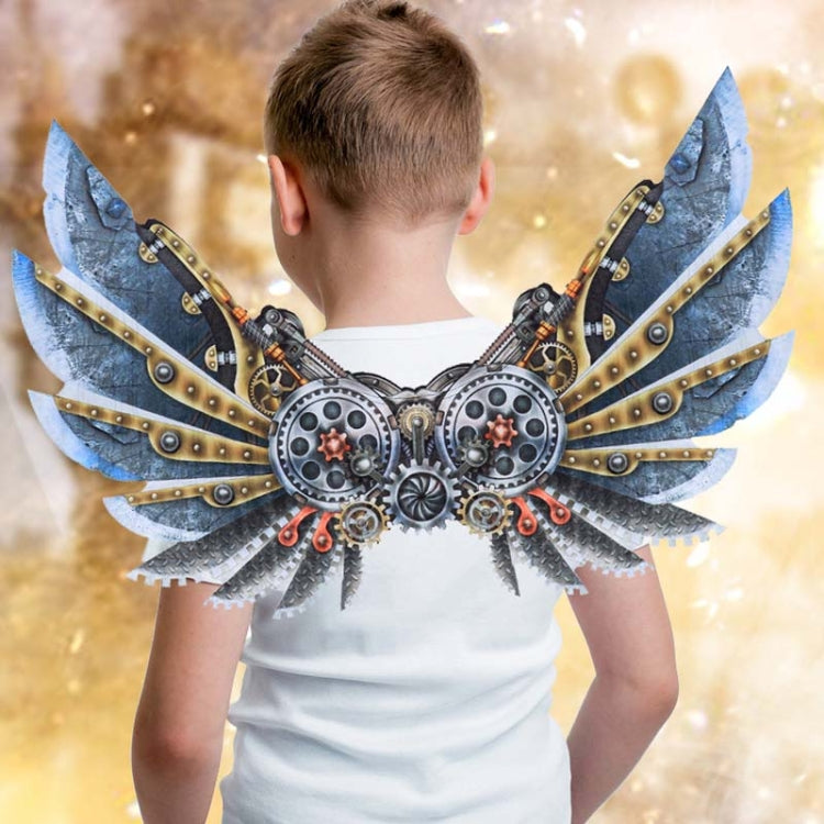 Carnevale di Halloween vestire bambini adulti Ali decorative punk meccaniche, Adult, Child