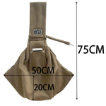 Borsa da trasporto per animali domestici Borsa a tracolla messenger in cotone, Yellow, Brown, Blue, Khaki, Black, Gray, Dark blue