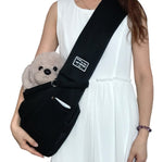 Borsa da trasporto per animali domestici Borsa a tracolla messenger in cotone, Yellow, Brown, Blue, Khaki, Black, Gray, Dark blue