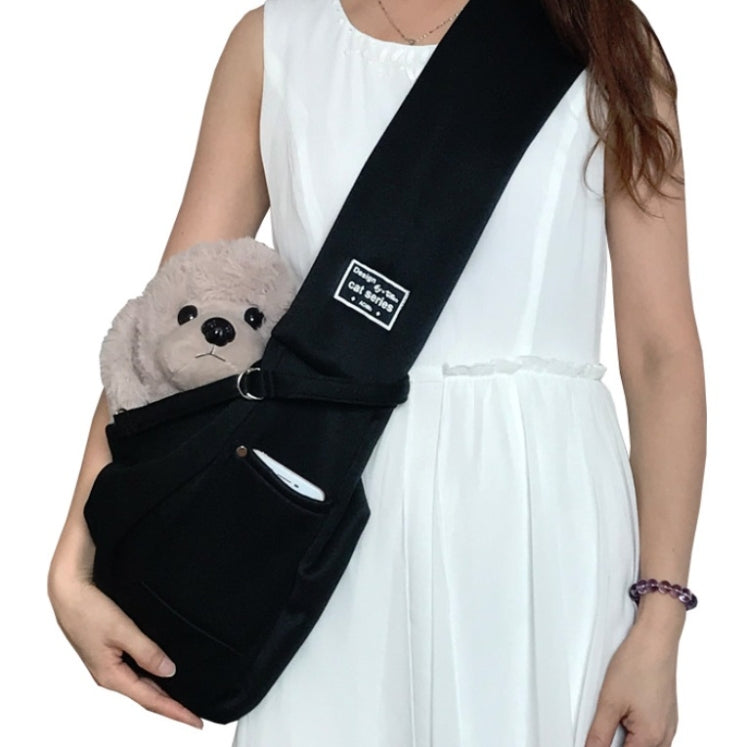 Borsa da trasporto per animali domestici Borsa a tracolla messenger in cotone, Yellow, Brown, Blue, Khaki, Black, Gray, Dark blue