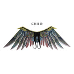 Halloween Carnival Stage Dress Up Props Bambini adulti Cosplay Punk Blade Wings, Chlid, Adult