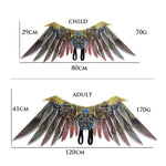 Halloween Carnival Stage Dress Up Props Bambini adulti Cosplay Punk Blade Wings, Chlid, Adult