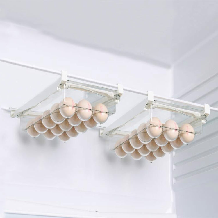 Scatola portaoggetti per frigorifero Tipo quadrato Scatola multifunzionale per la conservazione degli alimenti per uso domestico, 1 Egg Box, 1 Fresh Box, 2 Egg Box, 2 Fresh Box, 1 Egg Box + 1 Fresh Box, 1 Box Without Hook