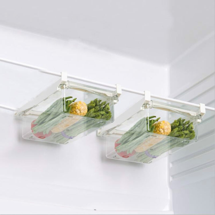Scatola portaoggetti per frigorifero Tipo quadrato Scatola multifunzionale per la conservazione degli alimenti per uso domestico, 1 Egg Box, 1 Fresh Box, 2 Egg Box, 2 Fresh Box, 1 Egg Box + 1 Fresh Box, 1 Box Without Hook