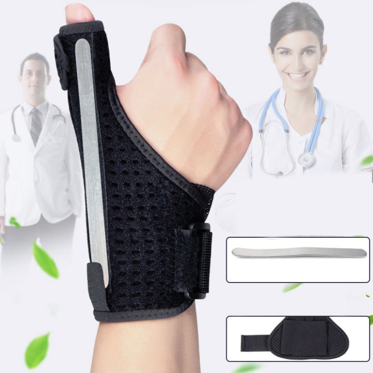 Supporto per barra in acciaio per pollice, tenosinovite, frattura, distorsione del polso, 2 pezzi, dimensioni: formato libero, Left Hand, Right Hand