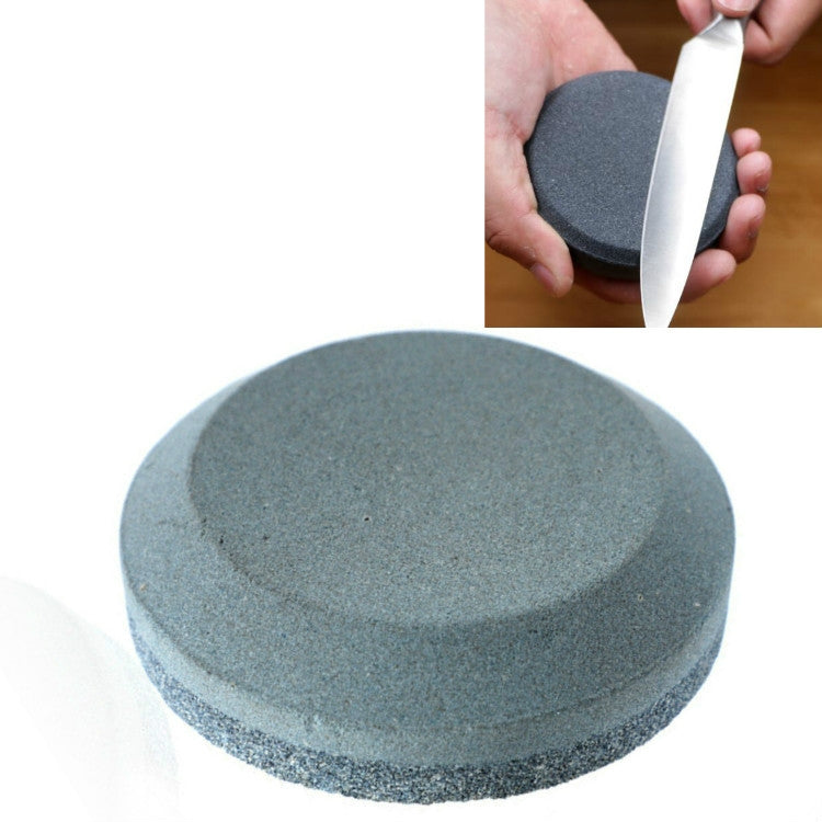 Affilacoltelli rotondo per coltelli da cucina in pietra per affilare a doppia faccia da 2 pezzi, A, B