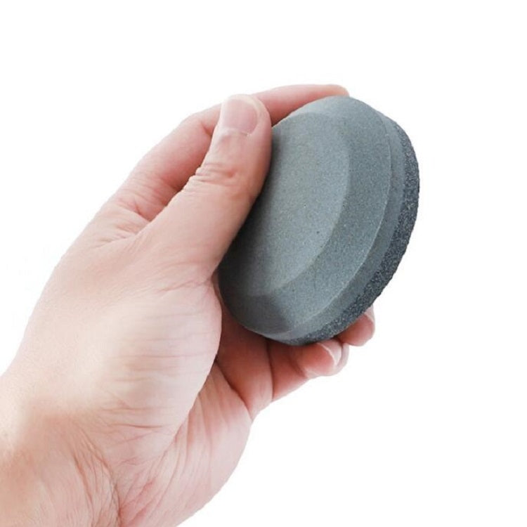 Affilacoltelli rotondo per coltelli da cucina in pietra per affilare a doppia faccia da 2 pezzi, A, B
