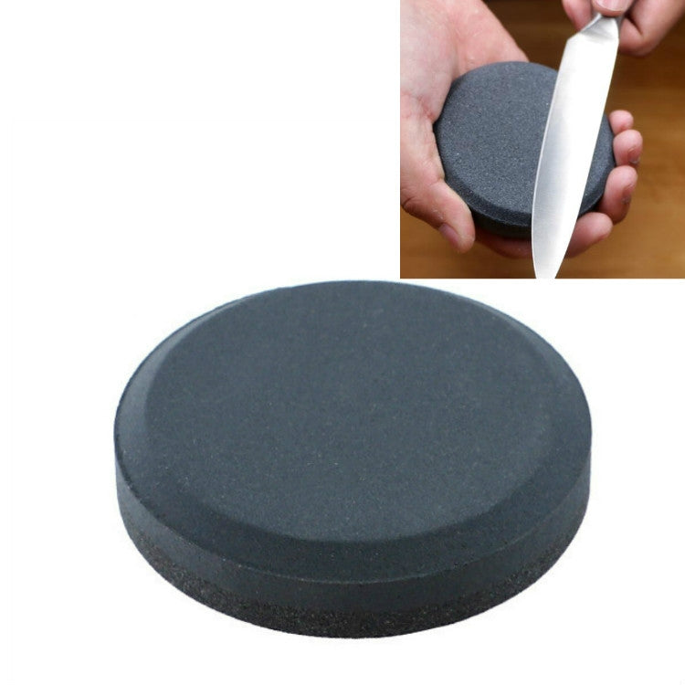 Affilacoltelli rotondo per coltelli da cucina in pietra per affilare a doppia faccia da 2 pezzi, A, B