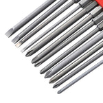 12 pezzi/set di punte per cacciavite con cacciavite elettrico magnetico in acciaio legato S2, 1, 2, 3, 4, 5, 6, 7, 8, 9, 10, 11, 12, 13