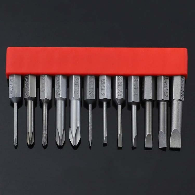 12 pezzi/set di punte per cacciavite con cacciavite elettrico magnetico in acciaio legato S2, 1, 2, 3, 4, 5, 6, 7, 8, 9, 10, 11, 12, 13
