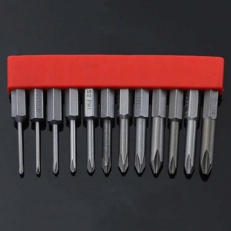 12 pezzi/set di punte per cacciavite con cacciavite elettrico magnetico in acciaio legato S2, 1, 2, 3, 4, 5, 6, 7, 8, 9, 10, 11, 12, 13