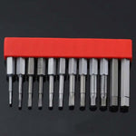 12 pezzi/set di punte per cacciavite con cacciavite elettrico magnetico in acciaio legato S2, 1, 2, 3, 4, 5, 6, 7, 8, 9, 10, 11, 12, 13