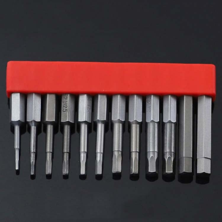 12 pezzi/set di punte per cacciavite con cacciavite elettrico magnetico in acciaio legato S2, 1, 2, 3, 4, 5, 6, 7, 8, 9, 10, 11, 12, 13