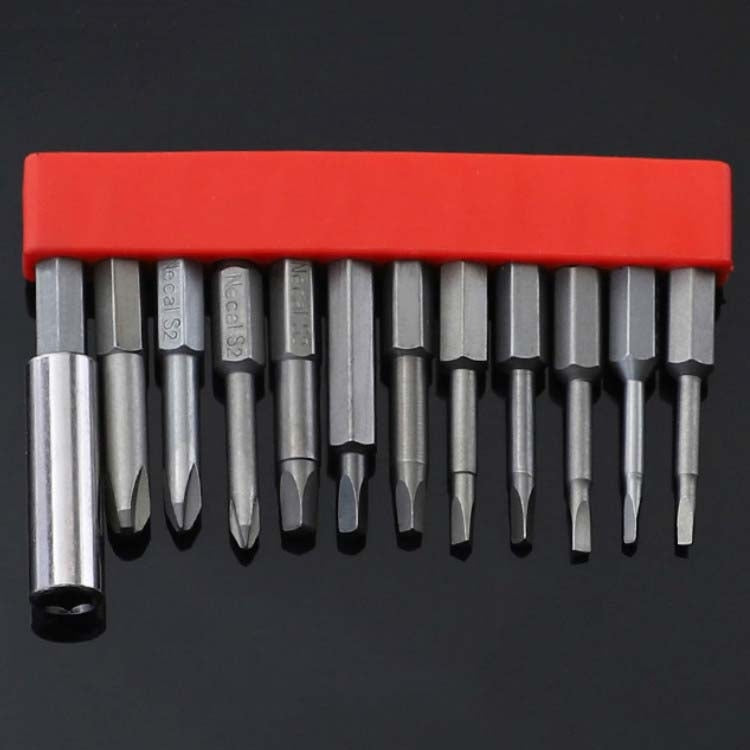 12 pezzi/set di punte per cacciavite con cacciavite elettrico magnetico in acciaio legato S2, 1, 2, 3, 4, 5, 6, 7, 8, 9, 10, 11, 12, 13