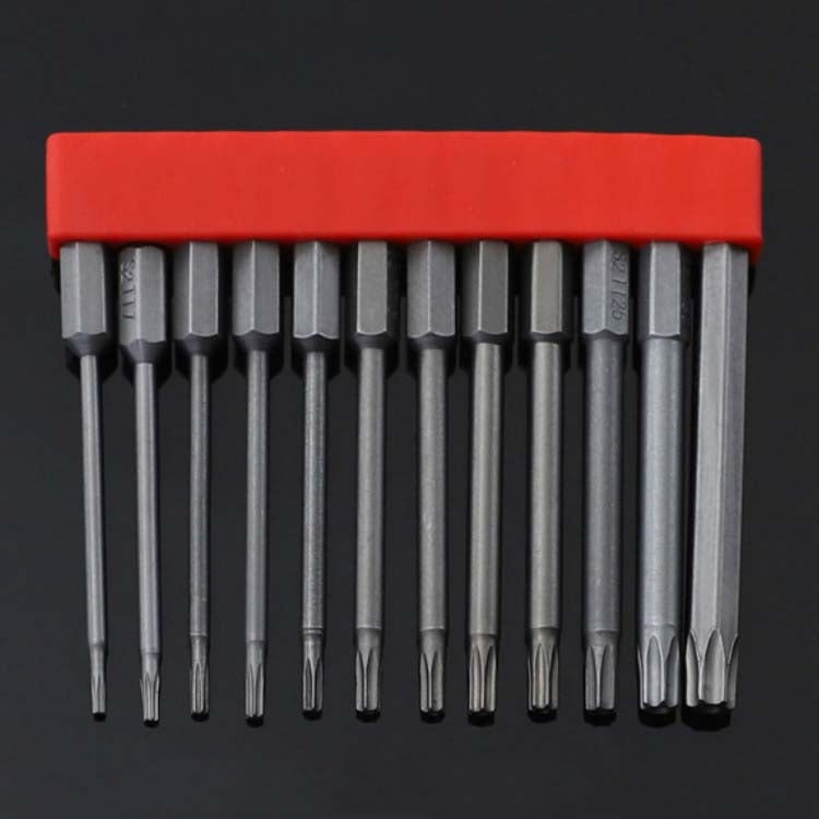 12 pezzi/set di punte per cacciavite con cacciavite elettrico magnetico in acciaio legato S2, 1, 2, 3, 4, 5, 6, 7, 8, 9, 10, 11, 12, 13