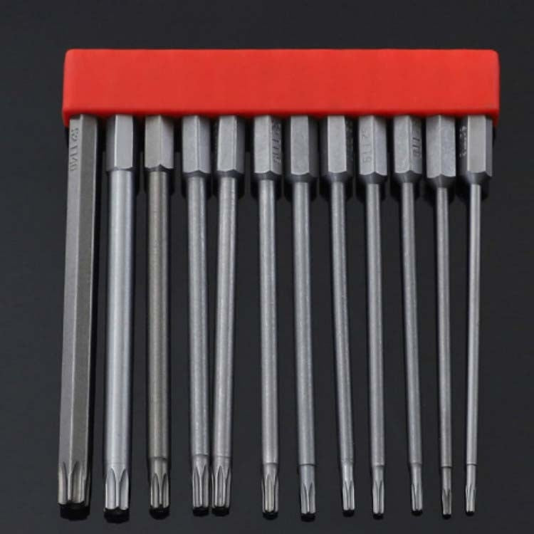 12 pezzi/set di punte per cacciavite con cacciavite elettrico magnetico in acciaio legato S2, 1, 2, 3, 4, 5, 6, 7, 8, 9, 10, 11, 12, 13