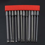 12 pezzi/set di punte per cacciavite con cacciavite elettrico magnetico in acciaio legato S2, 1, 2, 3, 4, 5, 6, 7, 8, 9, 10, 11, 12, 13